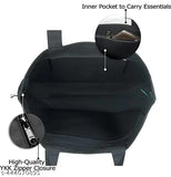 Rubicorn canvas tote bag for college girls, printed net pattern, zip compartment, free size (10x5x8in), made in India