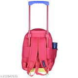 Red waterproof Indian Riders polyester net school trolley bag (30L), durable and spacious for kids' books