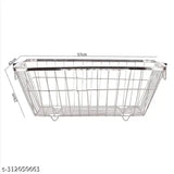 Stainless Steel Kitchen Dish Drainer Basket, Adjustable and Versatile, L57W42H23cm, Premium Quality for Modern Kitchens