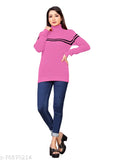 High neck women's sweatshirt, Indian-made, available in S, M, L, XL sizes