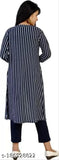 Cotton blend printed dress, three-quarter sleeves for fashionable girls (12-13 years), Indian origin