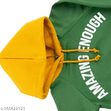 Kids Unisex Boys and Girls Hoodie Sweatshirt for 1 to 5 years kids Olive Amazing style