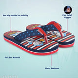 Printed EVA slippers for kids daily use, Doraemon cartoon character design, size suitable for ages 2.5-12 years