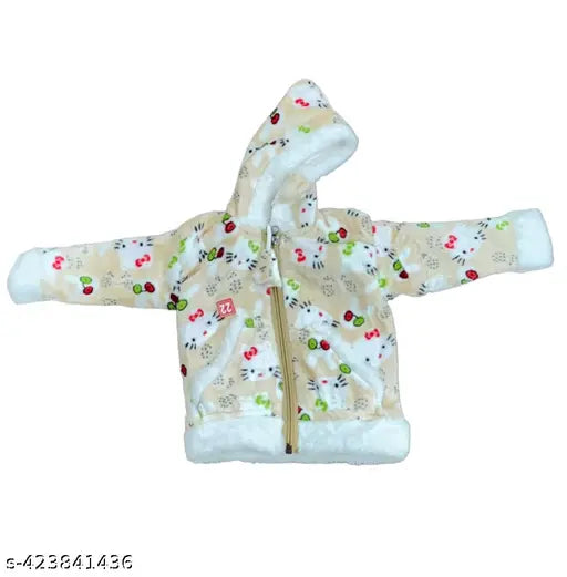Soft and lightweight baby sweater combo (top, bottom, hoodie) - fur-lined unisex, new style, India-made