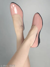Pink synthetic Fiia women's stylish fashion Bellies with buckle, lightweight Aimix sole for comfort