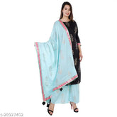 Cotton kurta set with palazzos, printed net design for women, single size available, Indian origin