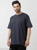 KEPA Men's loose fit quick dry cotton active lite running and gym t-shirt, half sleeves, solid color