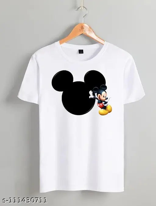 Mickey Mouse super soft polyester t-shirts, short sleeves, printed pattern on front, S to XXL sizes