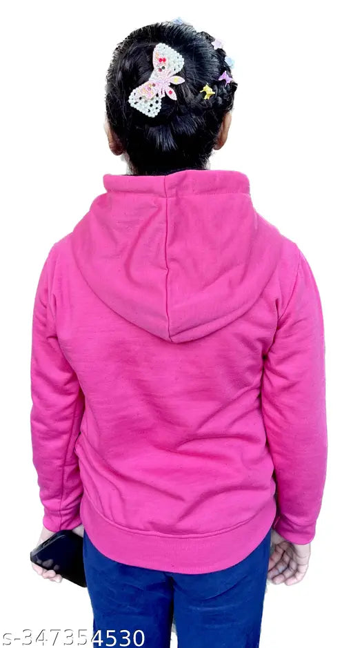 Trendy cotton fleece sweatshirt hoodies with embroidered net pattern, ideal for winter wear and gifting purposes. Kids size 3-12 years, origin India