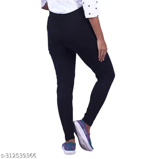 Stylish cotton blend all-over print jeggings pack of 4 - OE fabric, lightweight and trendy