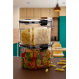 Multicolor plastic square kitchen storage container set - easy maintenance, dishwasher-safe
