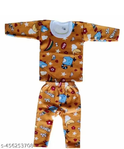 Wool winterwear set for kids (3-pack), featuring printed net design in sizes 0-12 months