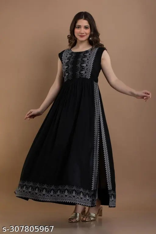 Rayon sleeveless NAYARA kurtis, single solid color Indian women's casual and formal wear