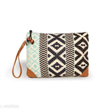 Multicolor fabric pouch for women, self-designed, made in India