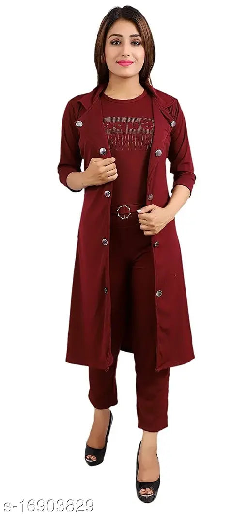 Cotton blend printed maxi dress with shrugcot, three-quarter sleeves - Indian women's fashion