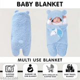 Fleece OYO BABY unicorn hooded blanket for 0-6 month infants, soft, cozy, magical, animal print