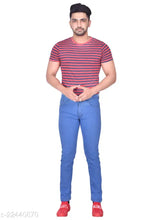 Denim RASSO JEANS solid, waist sizes 28-42, made in India