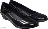 Patent leather slip-on ballerinas, Toshina Shoes King Bellies for women - comfortable casual footwear from India