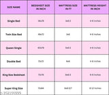 Glace Cotton premium single bed fitted sheet, 3D printed design with elastic pillow cover, ideal for adult summers