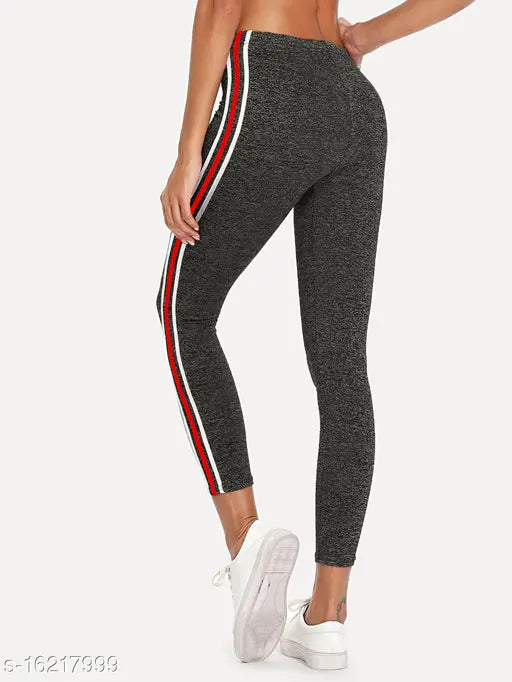 Women's printed side-striped cotton blend jeggings combo pack of 2 - stylish and comfortable women's fashion apparel for a versatile wardrobe