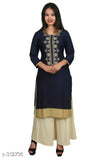 Stylish cotton kurti Palazzo set in XXL, Indian ethnic wear for women