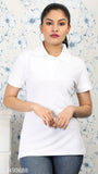 Cotton Fleximaa women's solid t-shirt in short sleeves. Single piece, size M/L originating from India
