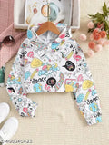 New Girls printed full sleeve cotton top, vibrant design, size 4-16 years, ideal for casual wear