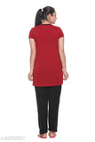 Plush cotton blend night suit set for women, printed summer wear in S, M, L, XL, XXL