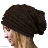 Woolen unisex beanie hat, warm with fur inside - Guys'n'Girls winter accessory