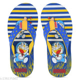 ARAVON kids flip flops combo, EVA sole, printed net, breathable, durable, Doraemon character, children's footwear