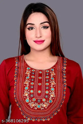 Woolen kurti for winter bliss, three-quarter sleeve woolen kurti, cozy elegance, solid pattern, India-made