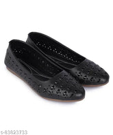 Synthetic Old-Black BELLIES ballerinas, stylish flat shoes for casual brunch wear (size: IND-3 to IND-8)