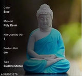 Resin meditation lord Buddha statue, 7cm length x 9cm breadth x 15cm height, perfect for home decor or gift