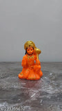Gold polyresin Hanuman Murti Bajrangbali decorative statue, 4cm x 5cm x 5cm, spiritual home decor or office showpiece