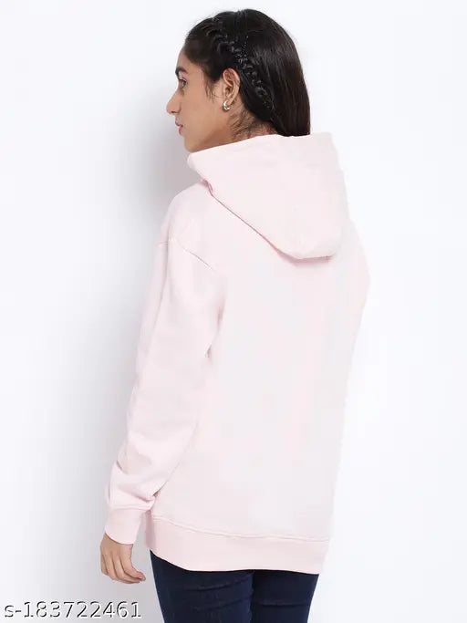 Breathable pink cotton blend hoodie with kids' printed tomatoes design, extra comfort for ages 7-18 years