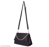 Fabric sling bag for women and girls, self-designed pattern, two compartments, free size