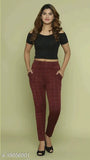 Checked Lycra women's jeggings, fashionable latest style from India - size 28/30/32