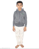 Cotton blend solid color sweatshirt for boys, perfect for winter and gifting, ultra soft fleece material, India origin