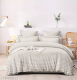 Royal Home Glace Cotton Double Bed Comforter Set: 1 comforter, 1 bedsheet, 2 pillow covers, Indian-made microfiber filled