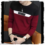 Cotton Bell Paper men's colorblock round neck t-shirt combo, long sleeves with moisture wicking tech for streetwear & partywear
