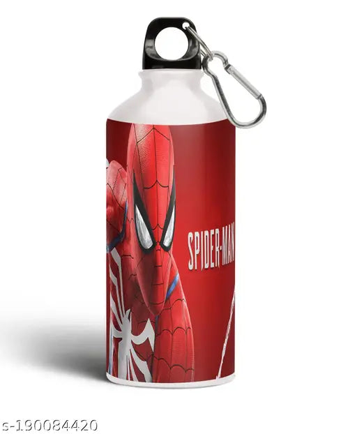 Spiderman printed aluminium sipper bottle, 600ml, eco-friendly, BPA free, great for kids and avengers fans, India origin