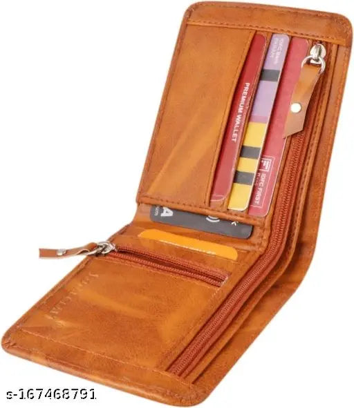 Faux leather men's wallet, 2-compartment design with credit, debit card pockets, currency compartment. Perfect modern gift for any occasion
