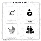 Cotton net baby sleeping bag for sensitive skin, promotes comfortable sleep and supports baby growth (Hood to Toe 27", Full Spread 31")