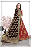 Art Silk Lehenga and Cotton Silk Dupatta, embellished semi-stitched Classy Lehenga Cholis for girls aged 11-16 years or Free Size. Indian brocade fabric and Banarasi Jacquard silk blouse and dupatta. Pair with heels or flats for a stunning look
