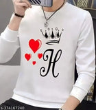 Printed polyester men's full sleeve t-shirt, soft fabric, stylish design, India origin