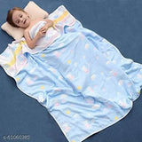 Soft and skin-friendly organic muslin fleece blanket for all seasons, ideal for nursery and babies. Colorful cartoon design, easy to clean, and machine washable. Perfect baby shower or newborn gift