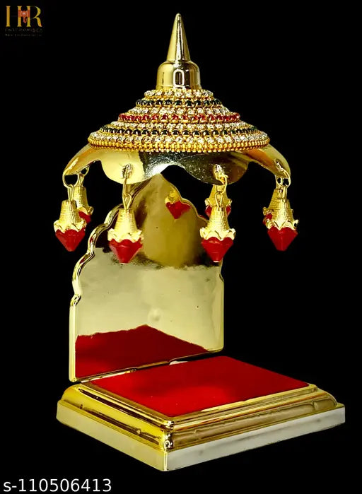 Plastic decorative diamond-studded umbrella for idols, handcrafted artifact showpiece for home decor