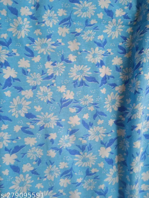 Multicolored printed cotton blend women's and girls maxi pyjama set for summer. Soft and comfortable with loose fit and side pockets, available in sizes S to XL