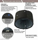 Pink cotton thermal hair steamer cap for women's spa treatment at home