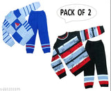 Best offer, striped woolen sweater for boys (pack of 2), colorblocked full sleeves, sizes 9-12M - 3-4Y, India origin